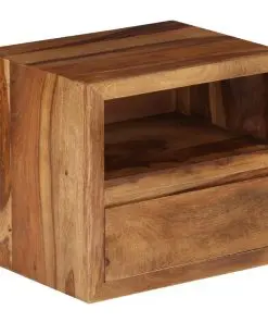 vidaXL Bedside Table Solid Sheesham Wood 40x30x35 cm