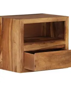 vidaXL Bedside Table Solid Sheesham Wood 40x30x35 cm
