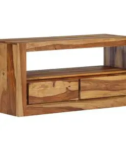 vidaXL TV Cabinet Solid Sheesham Wood 80x30x40 cm