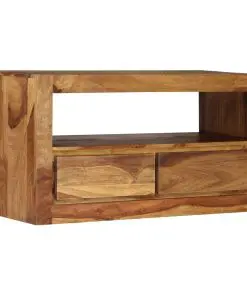 vidaXL TV Cabinet Solid Sheesham Wood 80x30x40 cm