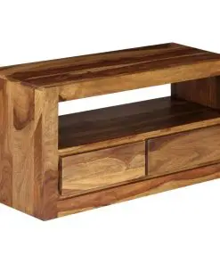vidaXL TV Cabinet Solid Sheesham Wood 80x30x40 cm