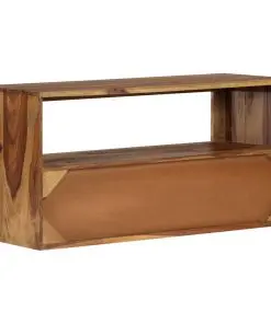 vidaXL TV Cabinet Solid Sheesham Wood 80x30x40 cm