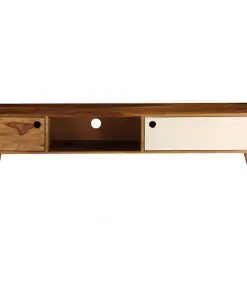 vidaXL TV Cabinet 140x50x35 cm Solid Sheesham Wood