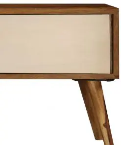 vidaXL TV Cabinet 140x50x35 cm Solid Sheesham Wood