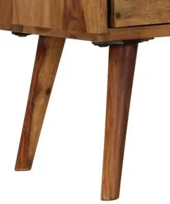 vidaXL TV Cabinet 140x50x35 cm Solid Sheesham Wood