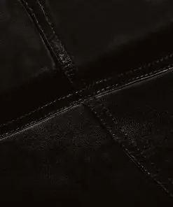 vidaXL Butterfly Chair Black Kids Size Real Leather