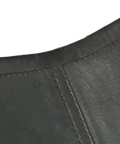 vidaXL Butterfly Chair Grey Kids Size Real Leather