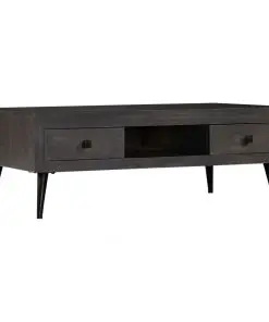 vidaXL Coffee Table Solid Mango Wood 100x60x35 cm
