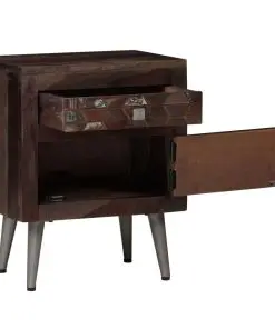 vidaXL Bedside Cabinet Solid Reclaimed Wood 40x30x50 cm