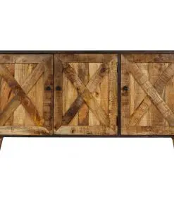 vidaXL Sideboard Solid Mango Wood 140x35x75 cm