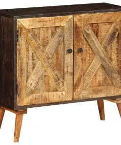 vidaXL Sideboard Solid Mango Wood 85x30x75 cm