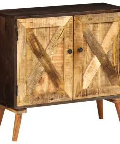 vidaXL Sideboard Solid Mango Wood 85x30x75 cm