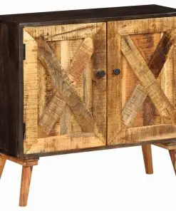 vidaXL Sideboard Solid Mango Wood 85x30x75 cm