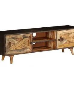 vidaXL TV Cabinet Solid Mango Wood 140x30x45 cm