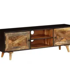 vidaXL TV Cabinet Solid Mango Wood 140x30x45 cm