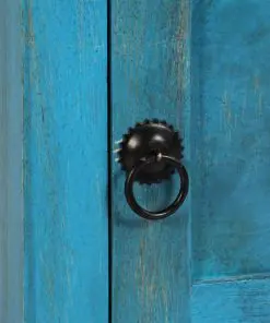 vidaXL Bedside Table Solid Mango Wood 40x30x50 cm Blue