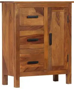 vidaXL Sideboard 65x30x80 cm Solid Sheesham Wood