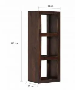 vidaXL Console Cabinet 40x30x110 cm Solid Acacia Wood