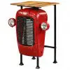 vidaXL Tractor Bar Table Solid Mango Wood Red 60x60x107 cm vidaXL Tractor Bar Table Solid Mango Wood Red 60x60x107 cm