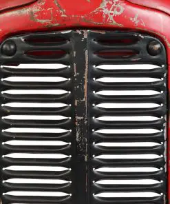 vidaXL Tractor Bar Table Solid Mango Wood Red 60x60x107 cm