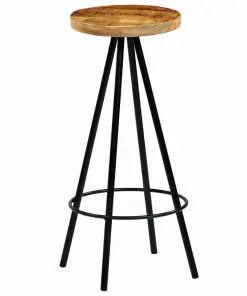 vidaXL Bar Chairs 2 pcs Solid Mango Wood