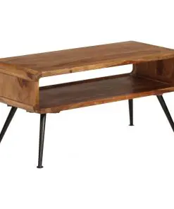 vidaXL Coffee Table Solid Sheesham Wood 95x40x45 cm