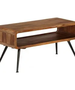 vidaXL Coffee Table Solid Sheesham Wood 95x40x45 cm