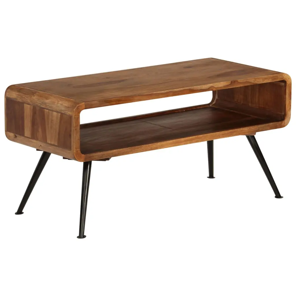 vidaXL Coffee Table Solid Sheesham Wood 95x40x45 cm