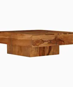 vidaXL Coffee Table Solid Sheesham Wood 80x80x30 cm