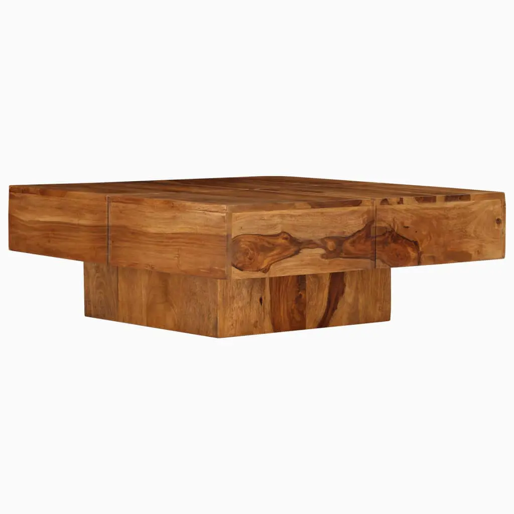 vidaXL Coffee Table Solid Sheesham Wood 80x80x30 cm