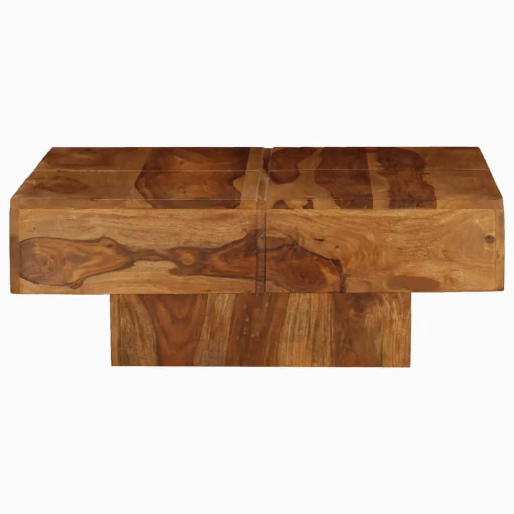 vidaXL Coffee Table Solid Sheesham Wood 80x80x30 cm