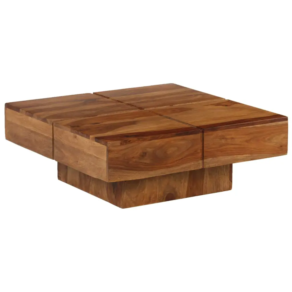 vidaXL Coffee Table Solid Sheesham Wood 80x80x30 cm