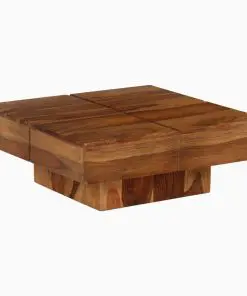 vidaXL Coffee Table Solid Sheesham Wood 80x80x30 cm