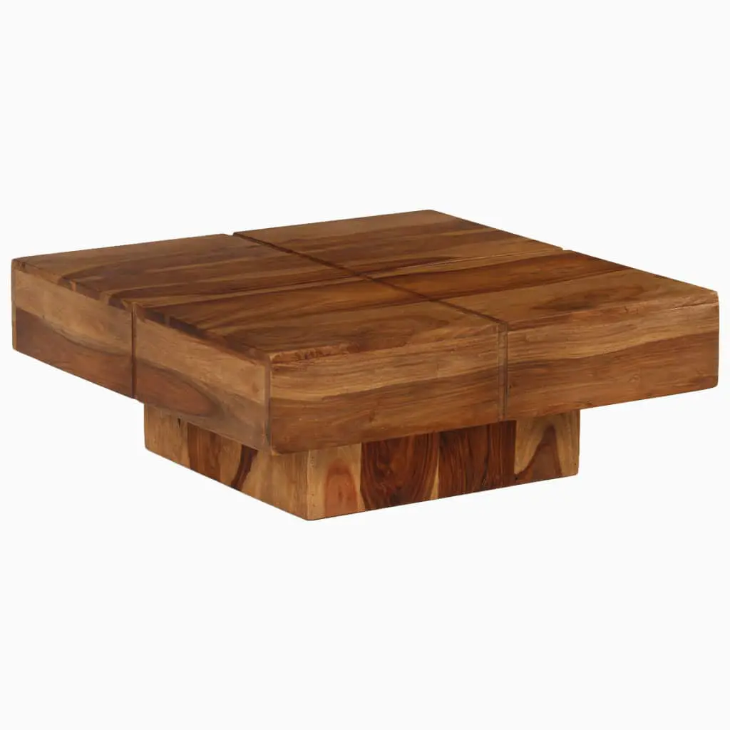 vidaXL Coffee Table Solid Sheesham Wood 80x80x30 cm