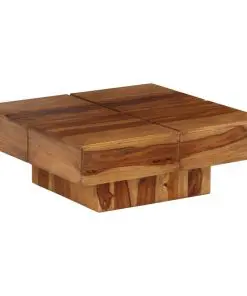 vidaXL Coffee Table Solid Sheesham Wood 80x80x30 cm