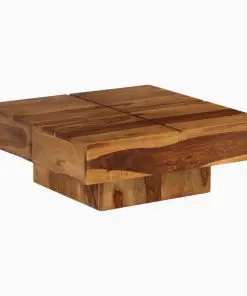 vidaXL Coffee Table Solid Sheesham Wood 80x80x30 cm