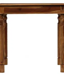 vidaXL Dining Table Solid Sheesham Wood 80x80x77 cm