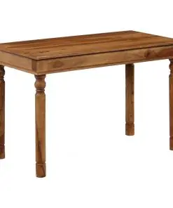 vidaXL Dining Table Solid Sheesham Wood 120x60x77 cm