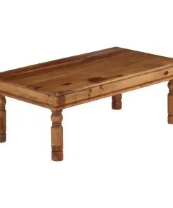 vidaXL Coffee Table Solid Sheesham Wood 110x60x40 cm