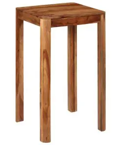 vidaXL Bar Table Solid Sheesham Wood 60x60x107 cm
