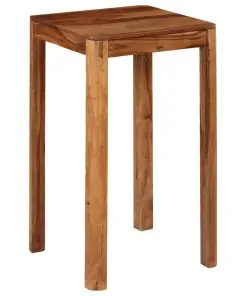 vidaXL Bar Table Solid Sheesham Wood 60x60x107 cm