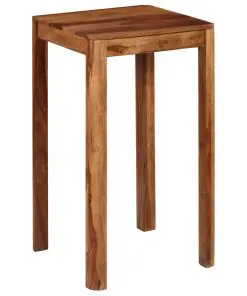 vidaXL Bar Table Solid Sheesham Wood 60x60x107 cm