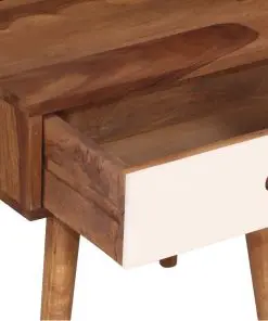 vidaXL Bedside Table Solid Sheesham Wood 45x30x45 cm