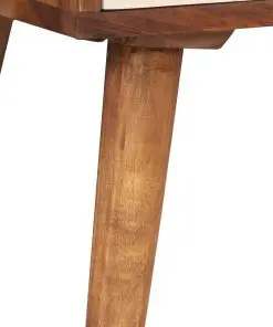 vidaXL Bedside Table Solid Sheesham Wood 45x30x45 cm