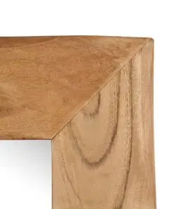 vidaXL Cosmetic Mirror 50×50 cm Solid Acacia Wood