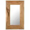 vidaXL Cosmetic Mirror 50×80 cm Solid Acacia Wood