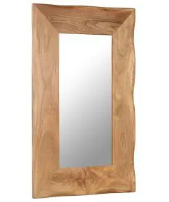 vidaXL Cosmetic Mirror 50×80 cm Solid Acacia Wood