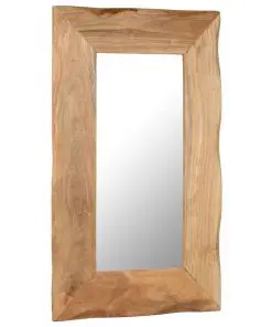 vidaXL Cosmetic Mirror 50×80 cm Solid Acacia Wood
