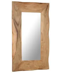 vidaXL Cosmetic Mirror 50×80 cm Solid Acacia Wood