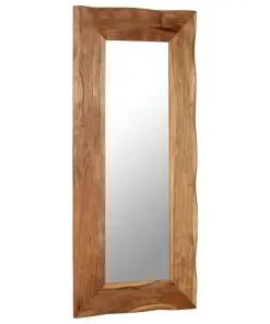 vidaXL Cosmetic Mirror 50×110 cm Solid Acacia Wood